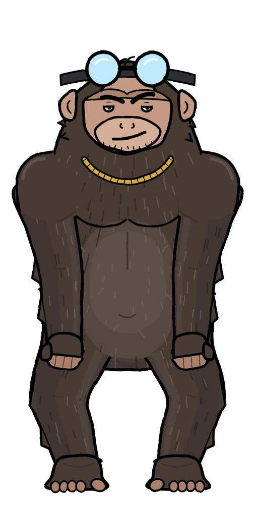 Chimp walking